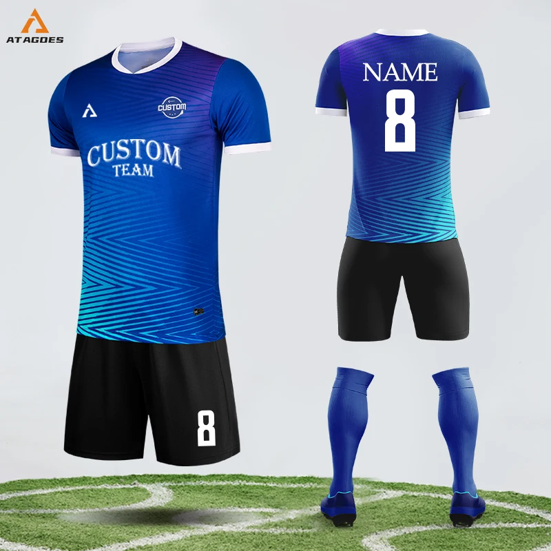 

Custom Men'S Football Uniform Embroidered Print Soccer Wear Team Logo Mesh Oversize Sports T Shirts Football Training Wear M8641