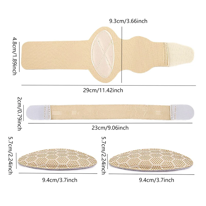 แผ่นรองส้นเท้า1คู่เบาะรองหมอนรองโค้งที่มองไม่เห็นเบาะโค้งไม่ลื่นถุงเท้านวดเท้า
