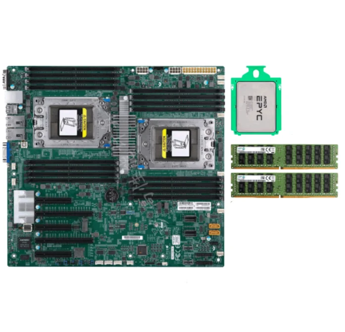 Supermic H11DSi-NT Motherboard/AMD EPYC 7302 CPU /2* Sams 32GB 2666V ECC For Servicer