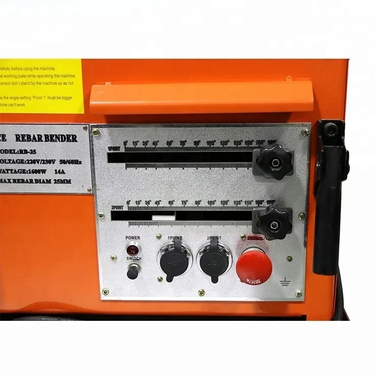 RB-25 Hydraulic Pipe 110V/220V Electric Rebar Bender Automatic Construction Rebar Bending Machine with Core Motor Sale