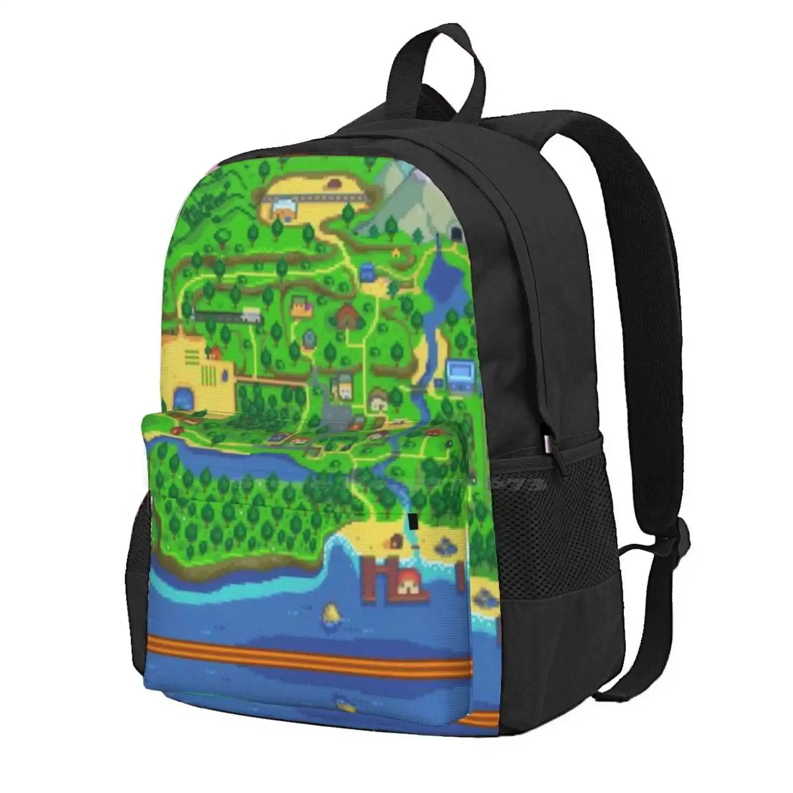 

Stardew Valley Map Hot Sale Schoolbag Backpack Fashion Bags Stardew Valley Map Stardew Map Sdv Map Video Game