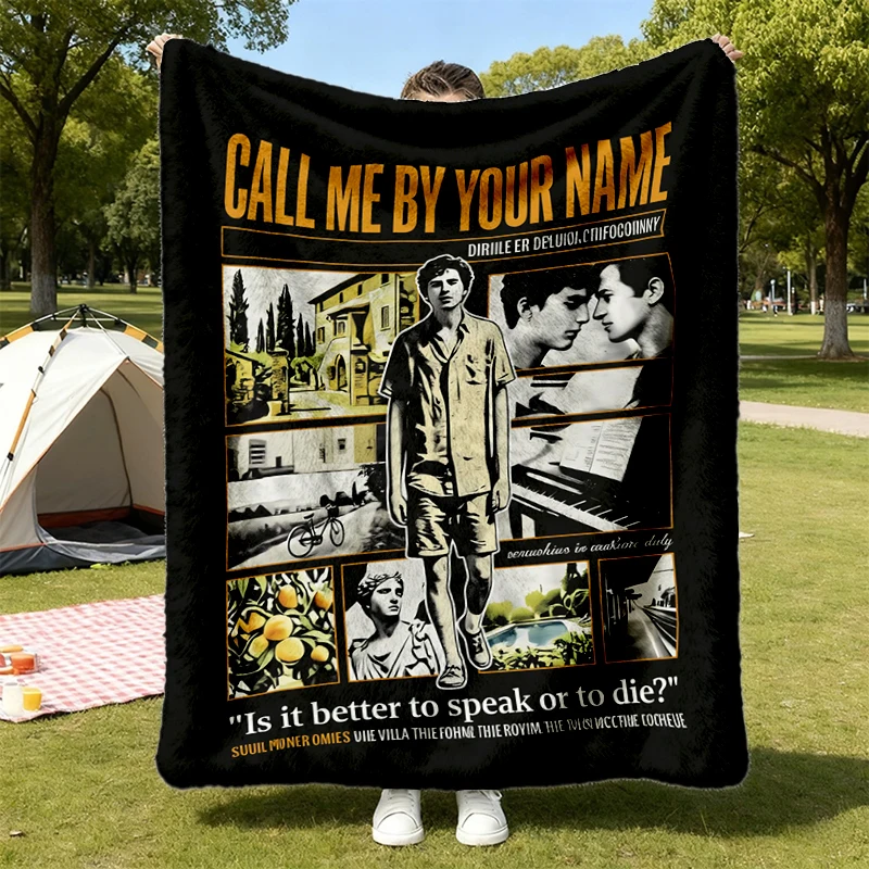 Call Me by Your Name Film Flannel Blanket, Northern Italy Summer Romance Flannel Throw