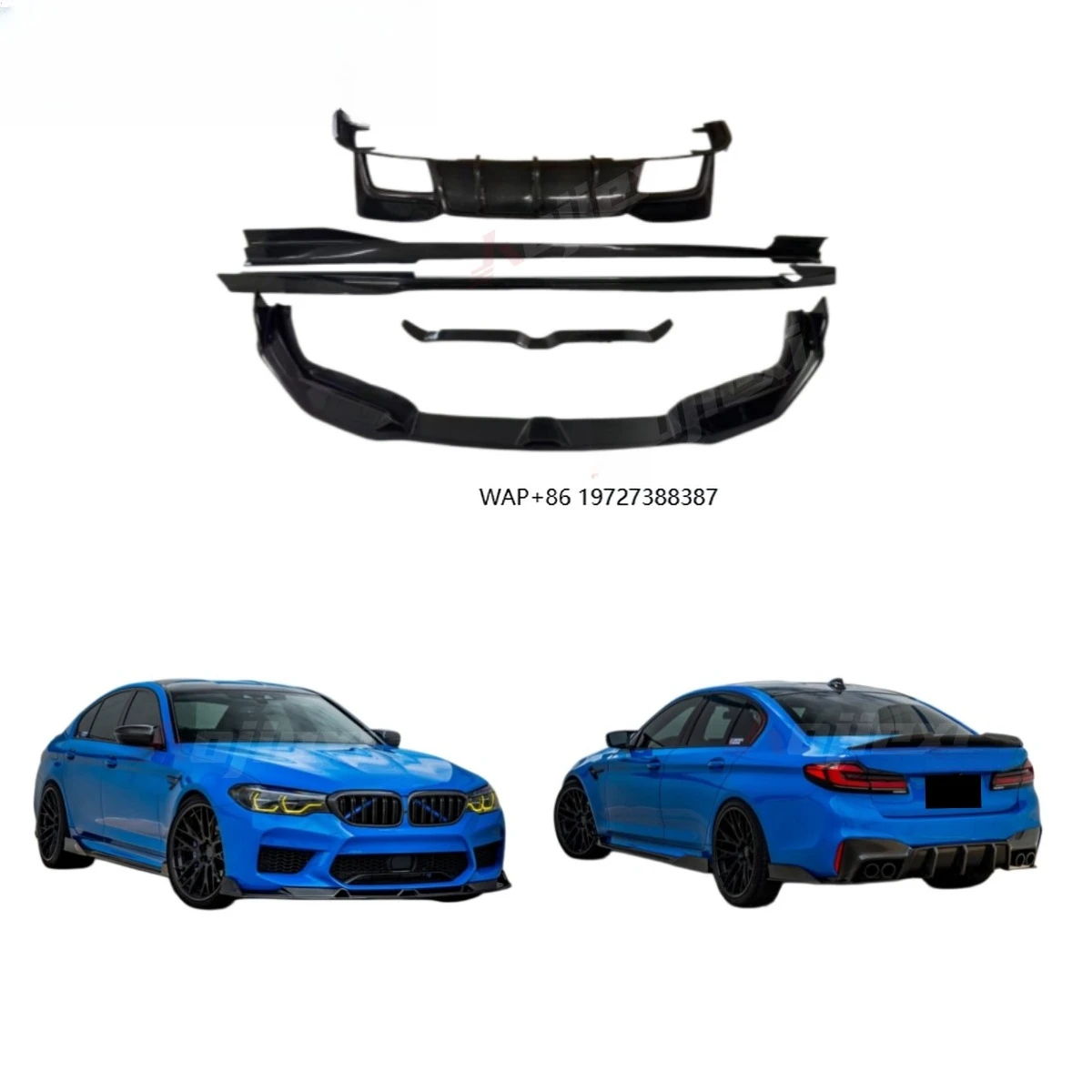 

Hot Sale AE Style Real Carbon Fiber Full Body Kit for F90 M5 2017-2023 Car Carbon Fiber Front Lip Rear Diffuser Side Skirt