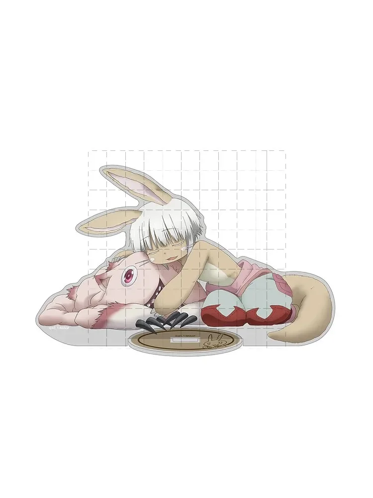 Game Nanachi Acrylic Stand Mini Figure Doll Anime Faputa Riko Keychain Toy Keyring for Gift