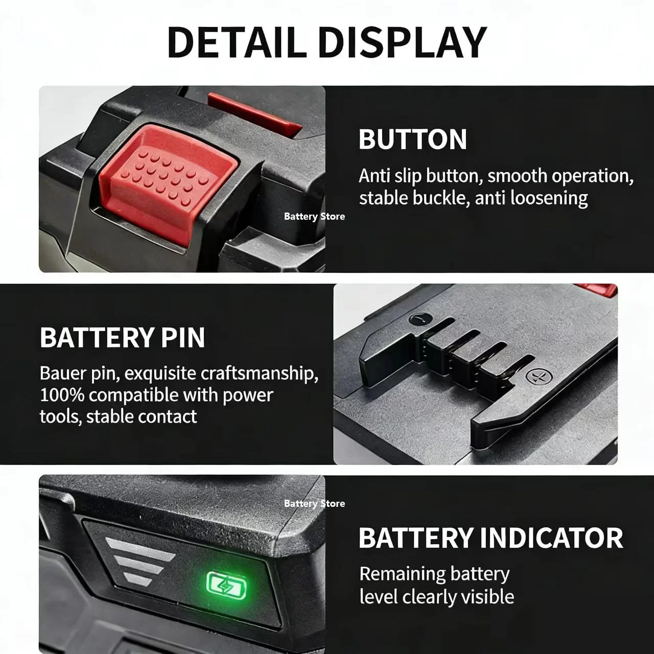 For Parkside 20V electric tool battery series PAP B1 B3 hand drill battery A3/PAP 208 A1 4.0Ah 6.0Ah lithium-ion battery
