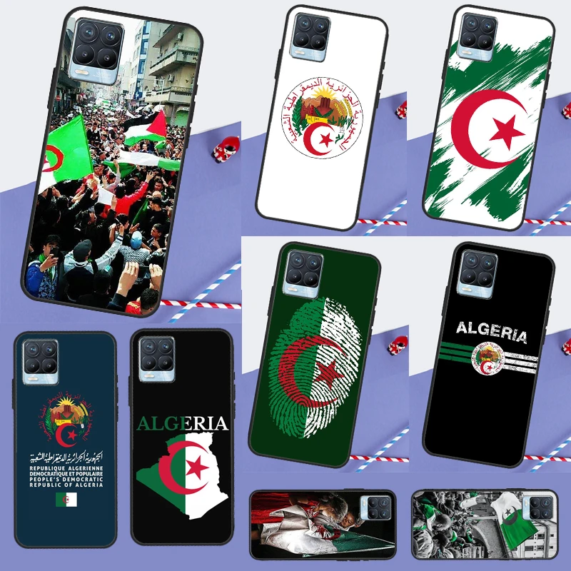 Algerian Emblem Algeria Flag For Realme GT 7 Pro 6 5 GT 6T C67 C61 C55 C53 C51 C21Y C25S C75 10 11 12 13 14 Pro Plus Case