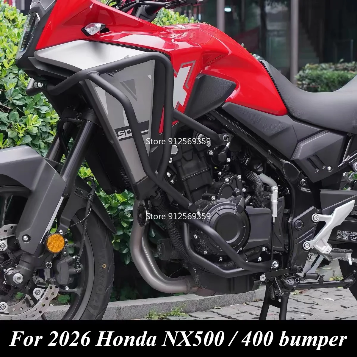 Motorcycle bumper, crash guard, full-coverage bumper, engine cover suitable for 2026 Honda NX500 NX400