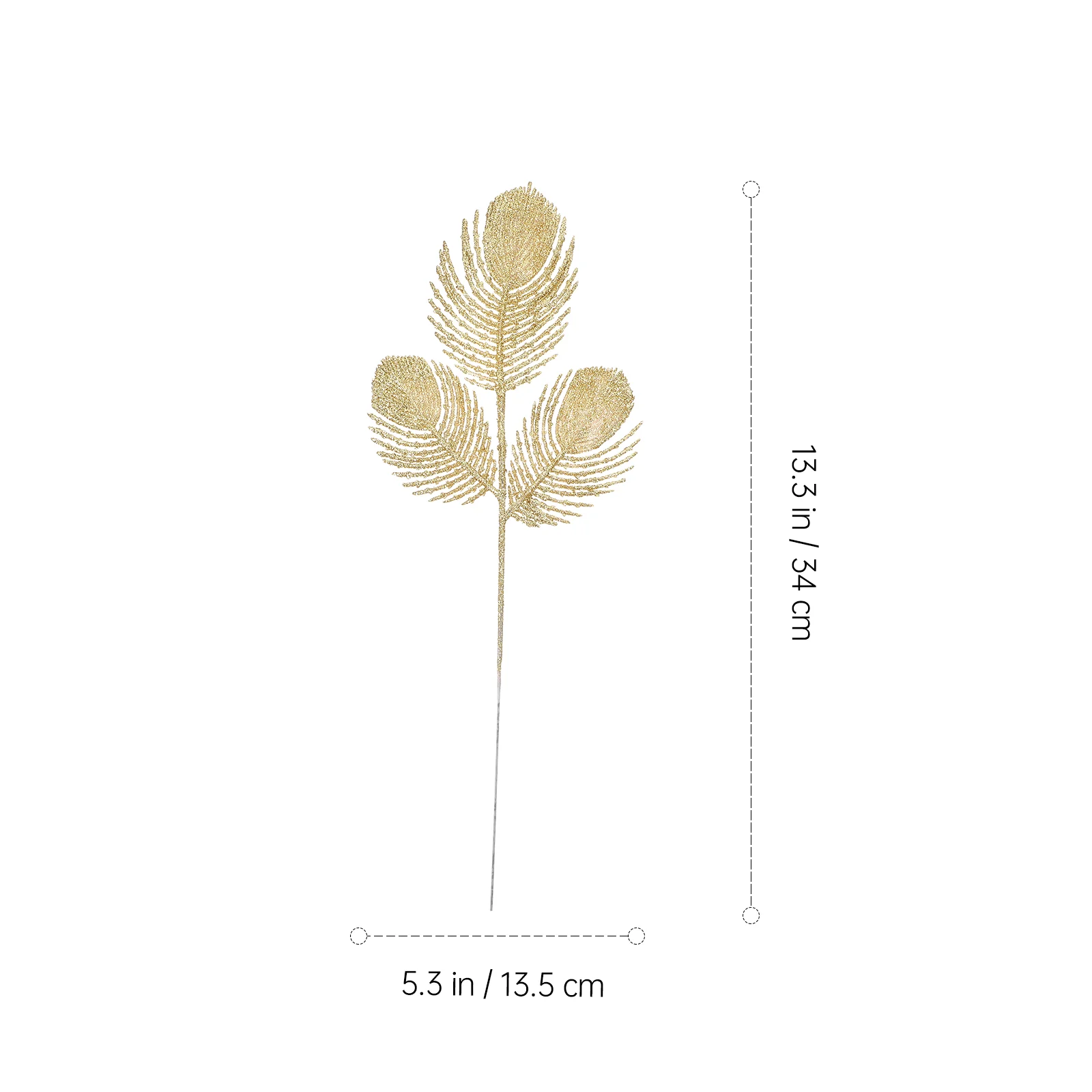 6 Pcs Gold Wall Hooks Leaves Christmas Leaf Pendant Artificial Flower Garland Plant Ornaments Decorate Trim