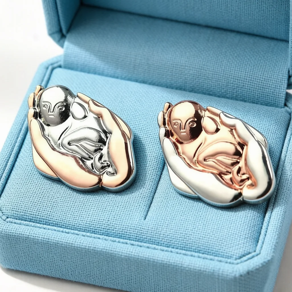 Newborn Baby Brooches Doctors Nurse Medical Care Lapel Pin Mothers Fashion Jewelry Brooch for Women Holiday Gifts