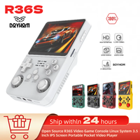 Retro Handheld R36S Video Game Console Linux System 3.5 Inch IPS Screen  Portable Pocket Video Player 64GB 128GB
