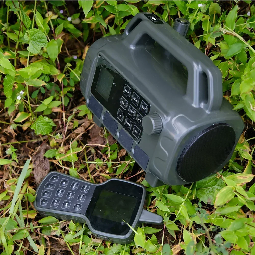 Outdoor Electronic Sound Device with Green Light, Built-in 400 Wild Sounds Caller Mp3 Player Device with Remote Control