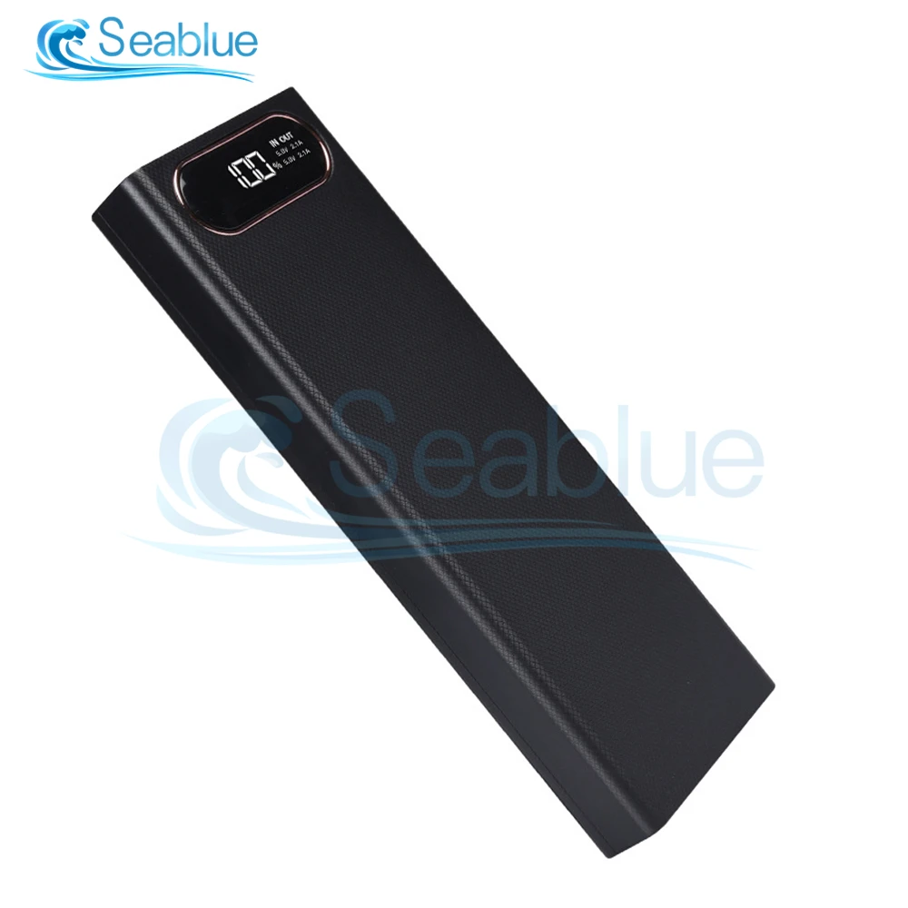Imagem -04 - Dual Usb Power Bank Case para Celular Carregador Rápido de Armazenamento Faça Você Mesmo Shell Display Digital Suporte da Bateria Caixa de Carregamento 10x18650