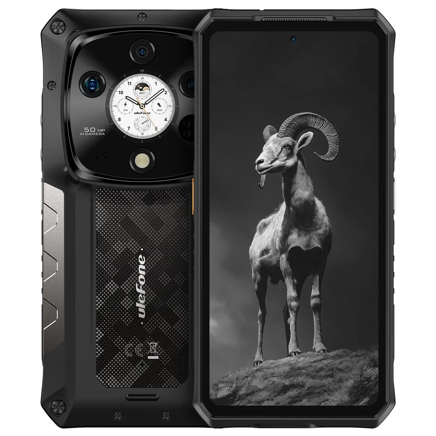 Ulefone Armor 28 Pro 5G AI Rugged Smartphone 120W 10600mAh 6.67”AMOLED 16GB+512GB 64MP Night Vision Dual Screen Android 15 NFC