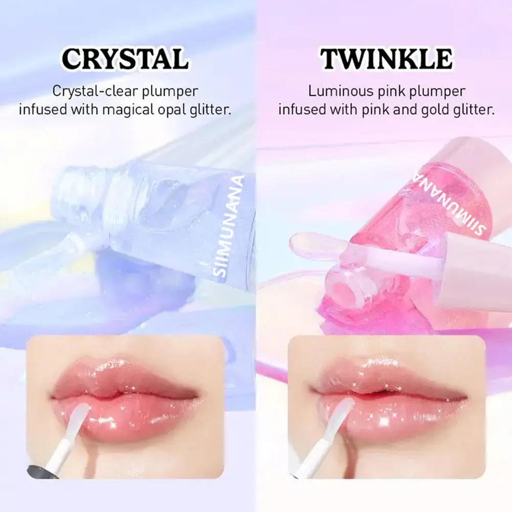 Olio per labbra coreano, idratante, volumizzante, trasparente, lucidalabbra ad alta lucentezza, riduce le linee secche, crea un look labbra lucido e paffuto