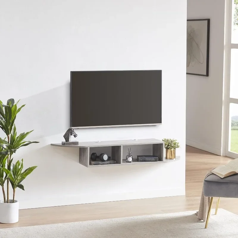 

Floating TV Stand, Wall Mounted Entertainment Center and Cabinet Shelf, TV Console with Storage