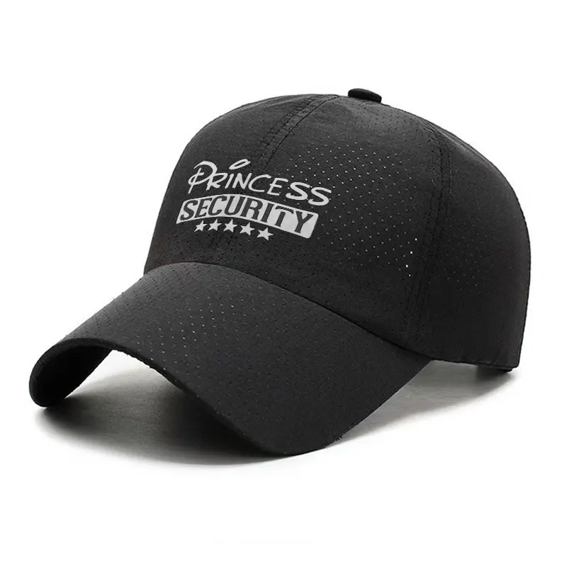 Princess Security Quick Dry Baseball Cap Breathable Adjustable Adult Dad Hat