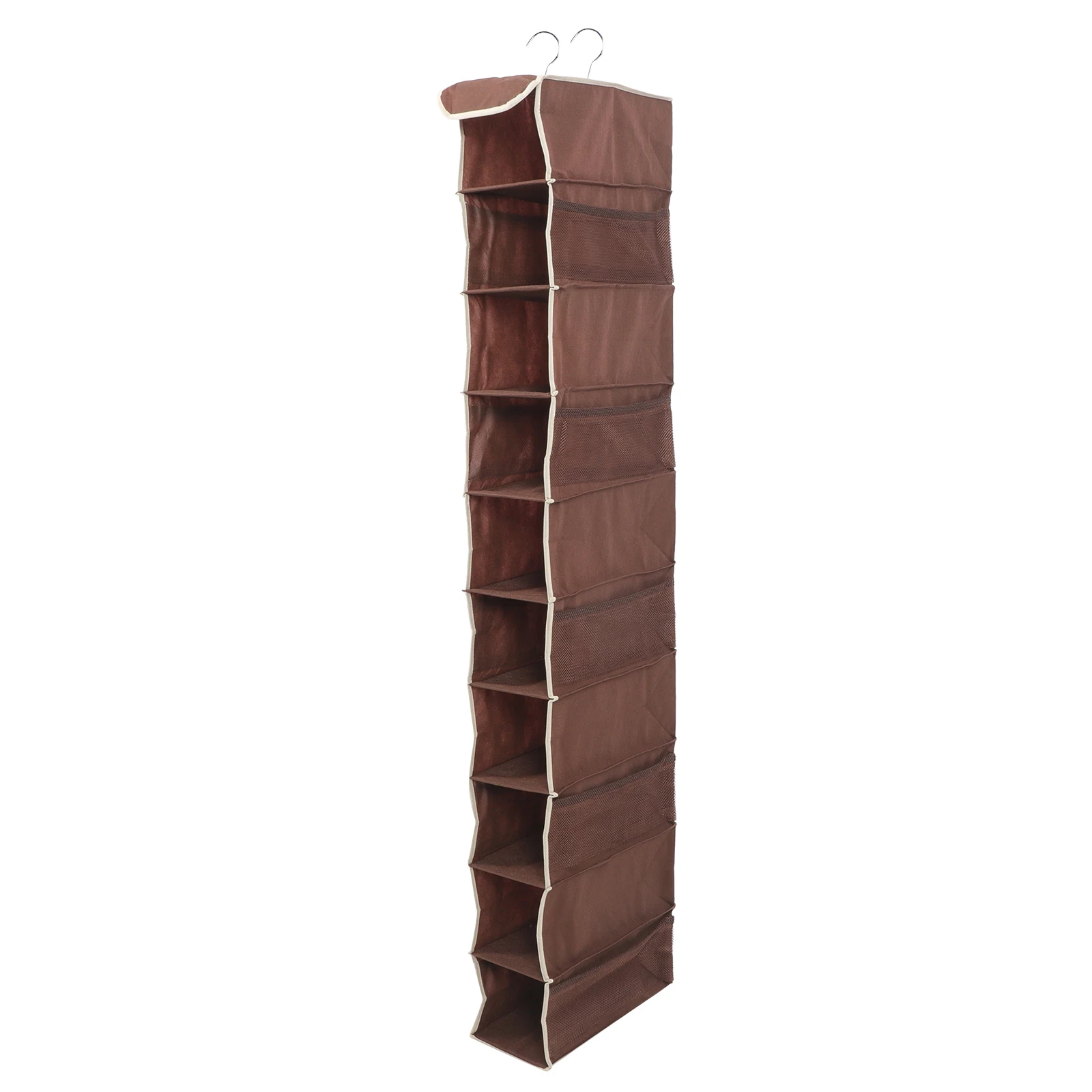 

10 Layers Shoes Storage Cabinet Foldable Organizer Rack Hanging Case Non Woven Fabric Portable Compact Bedroom Living Room