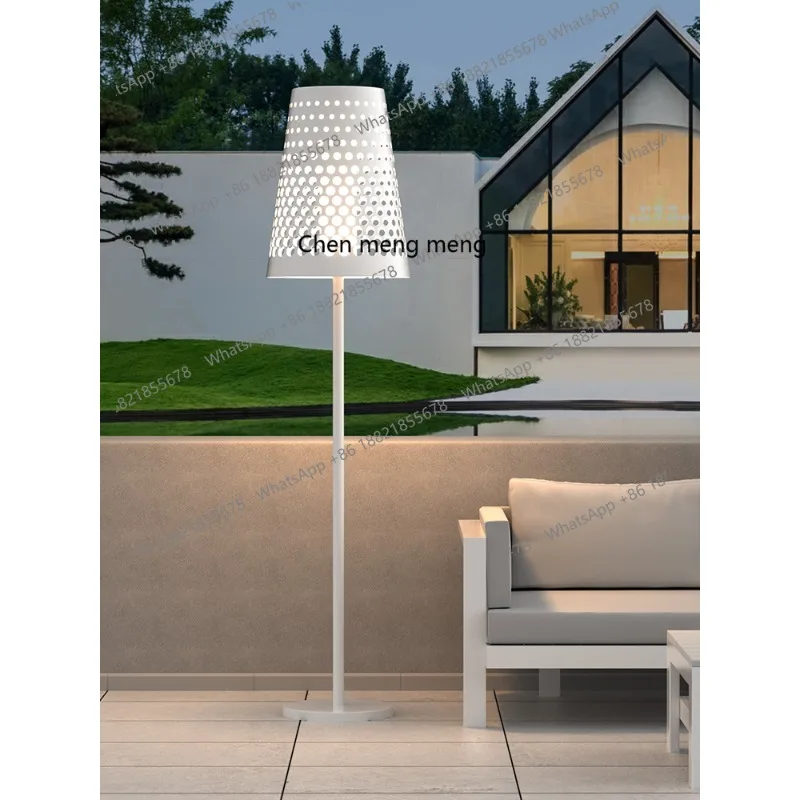 Outdoor solar pole garden light community villa garden leisure area personalized floor lamp balcony