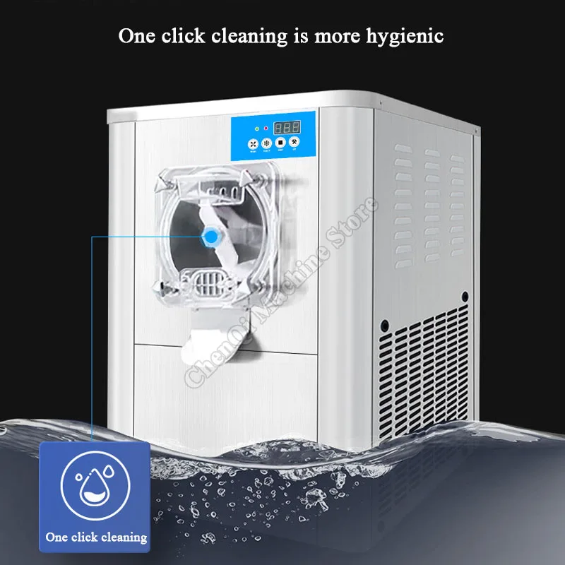 آلة الآيس كريم الصلبة التجارية سطح المكتب حفر آلة الآيس كريم الكرة الفولاذ المقاوم للصدأ آلة جيلاتو دفعة الفريزر #5