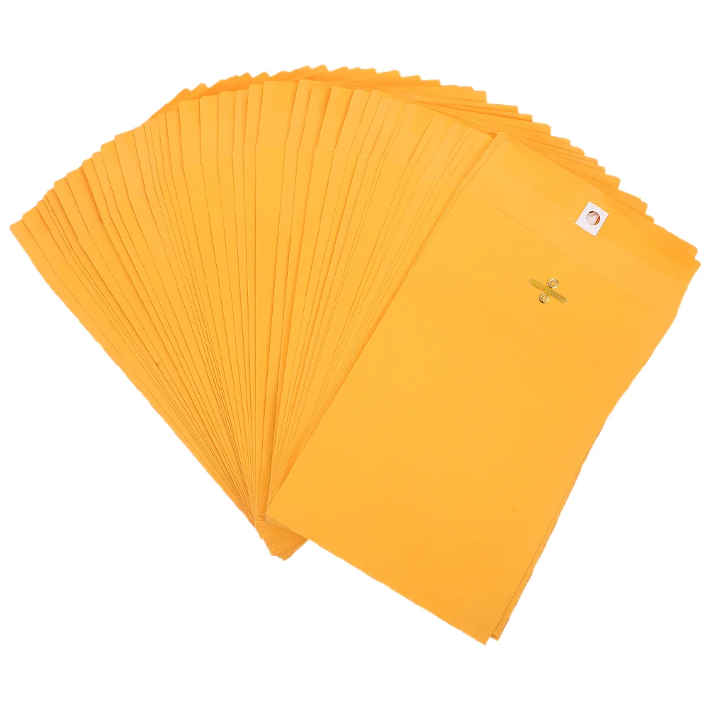 

100pcs Kraft Envelopes With Clasp For Storing Or Mailing Catalog Envelopes With Clasp Closure Heavyweight Paper Mailing Envelop