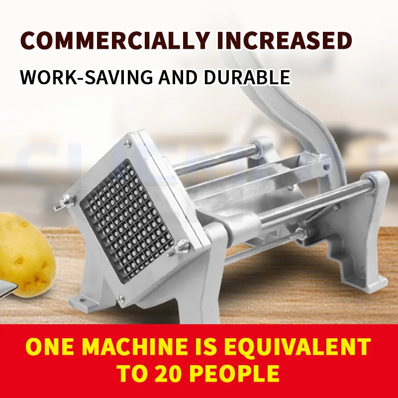 البطاطس المقلية سكين البطاطس الفولاذ المقاوم للصدأ آلة تقطيع البطاطس البطاطس المقلية الخيار الخضار آلة تقطيع الجزر