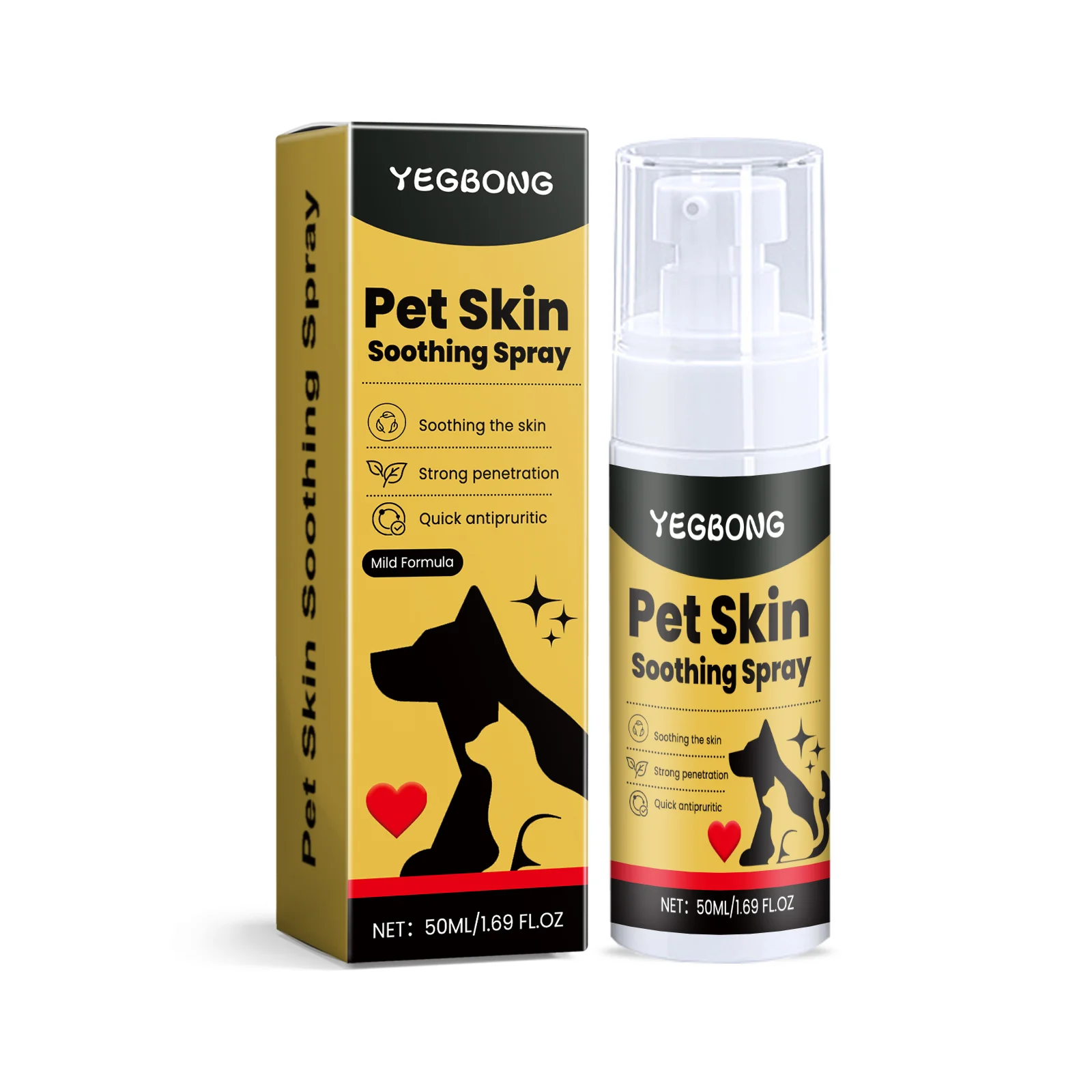 

Pet Skin Care Spray Mild Ingredients Relieve Pet Skin Discomfort External Care Spray
