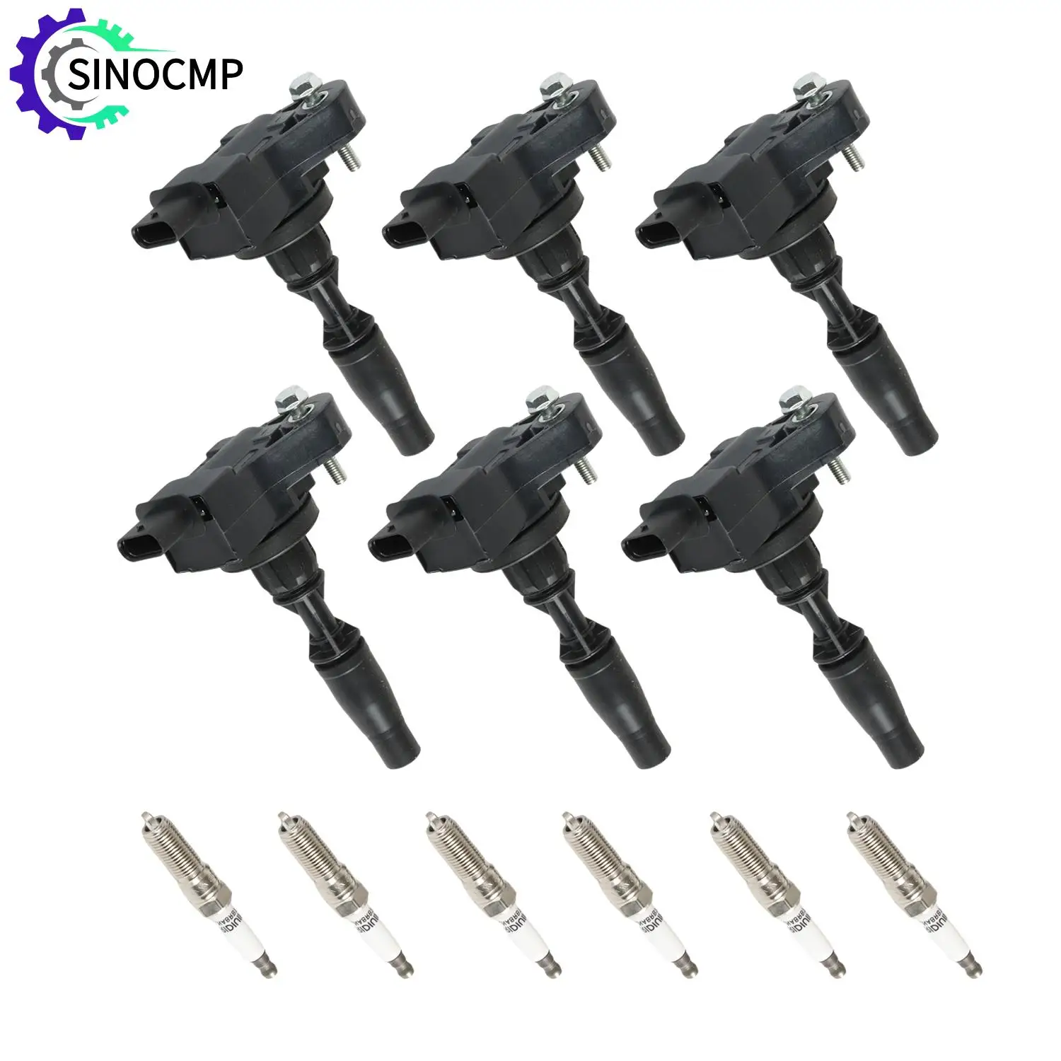 6 قطعة ملفات تشغيل محرك السيارات 6 قطعة إيريديوم اعة UF830 UF-830 12666339 12707304 91768 لكاديلاك ATS CT6 CTS XT5 V6 3.6L 2016-2020 #1