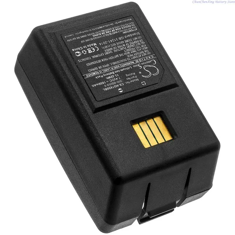 

Replacement 7.4V 1800mAh Barcode Scanner Battery 200-00059-6 for HandHeld Dolphin 7850