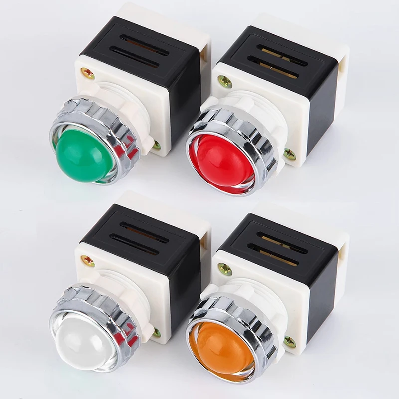 

AD11-25/40 Signal Light Indicator Red/Green/Yellow/White Opening 25mm 6V 12V 24V 36V 110V AC220V AC380V