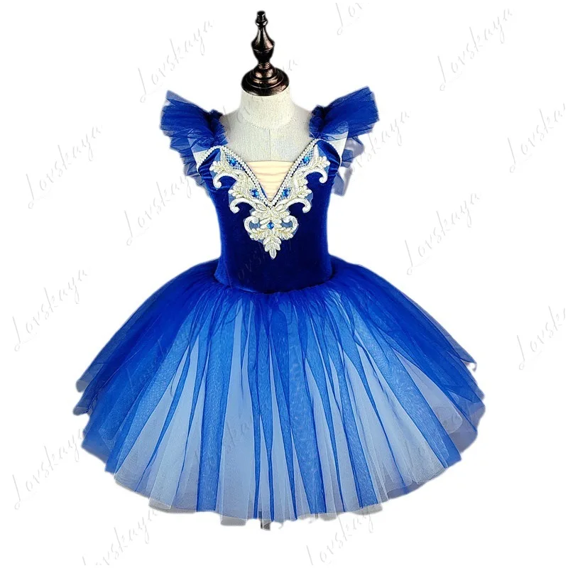 

Formal Dress Long Chiffon Skirt Stage Play Performance Puff-sleeved Dress Festival Celebration Dance Performance Costume