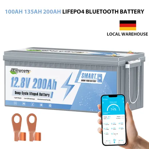 블루투스 내장 LiFePO4 리튬 배터리, 스마트 BMS,15000 딥 사이클, 해양, 트롤링 모터, RV용, 12V, 100Ah, 200Ah, 100A Best5 블루투스 내장 LiFePO4 리튬 배터리, 스마트 BMS,15000 딥 사이클, 해양, 트롤링 모터, RV용, 12V, 100Ah, 200Ah, 100A Best5