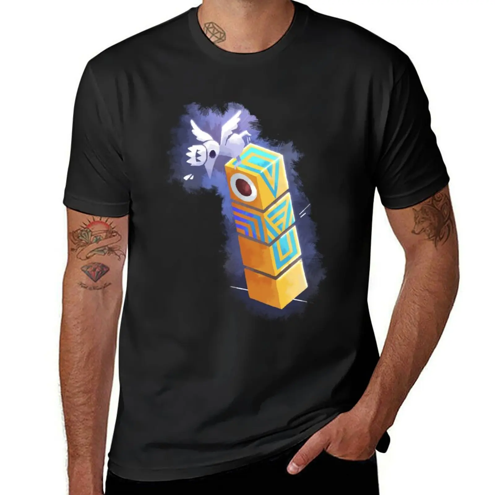 

Totem and bird Ida from Monument Valley T-Shirt oversizeds Blouse graphics tees mens tall t shirts