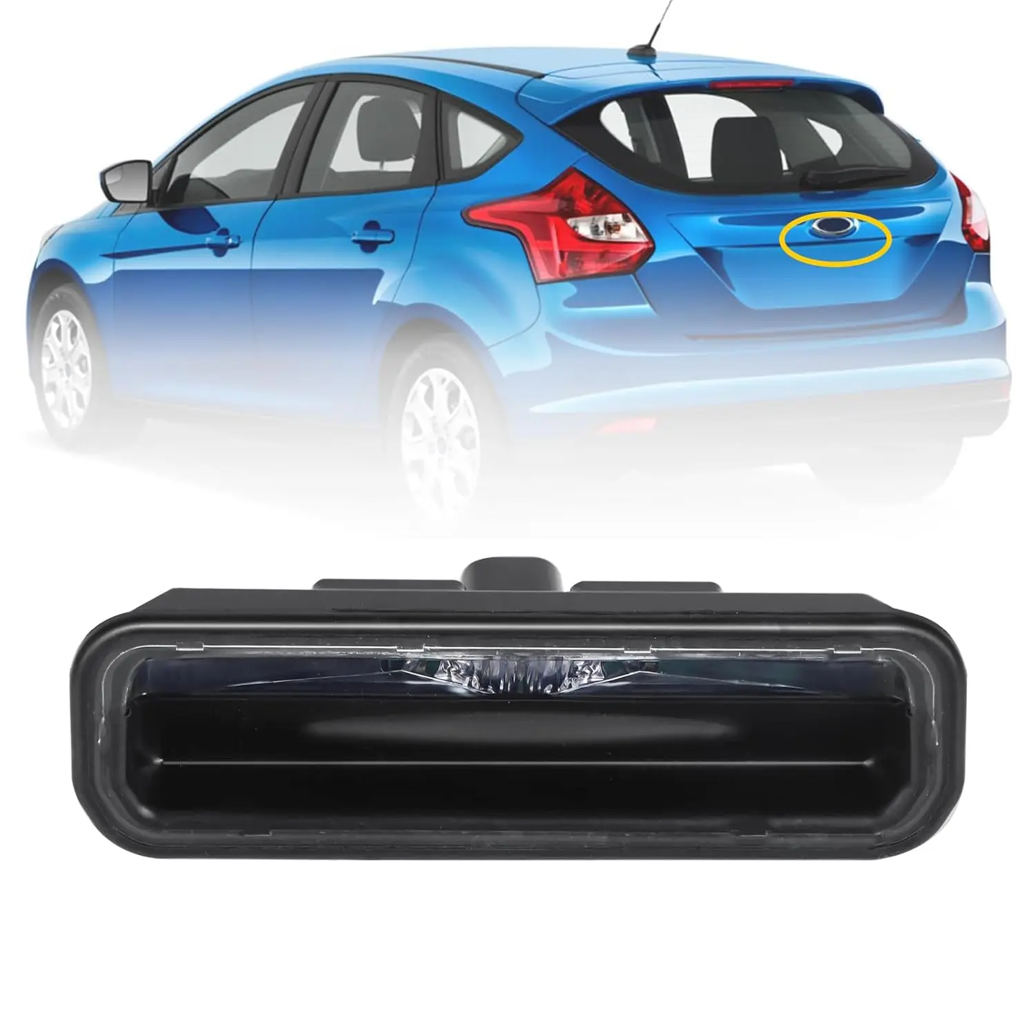 

NEW Car Rear Tailgate Handle Release Trunk Switch Compatible with Ford Focus 2010-2014 Replacement BM5119B514AE BM51-19B514-AC