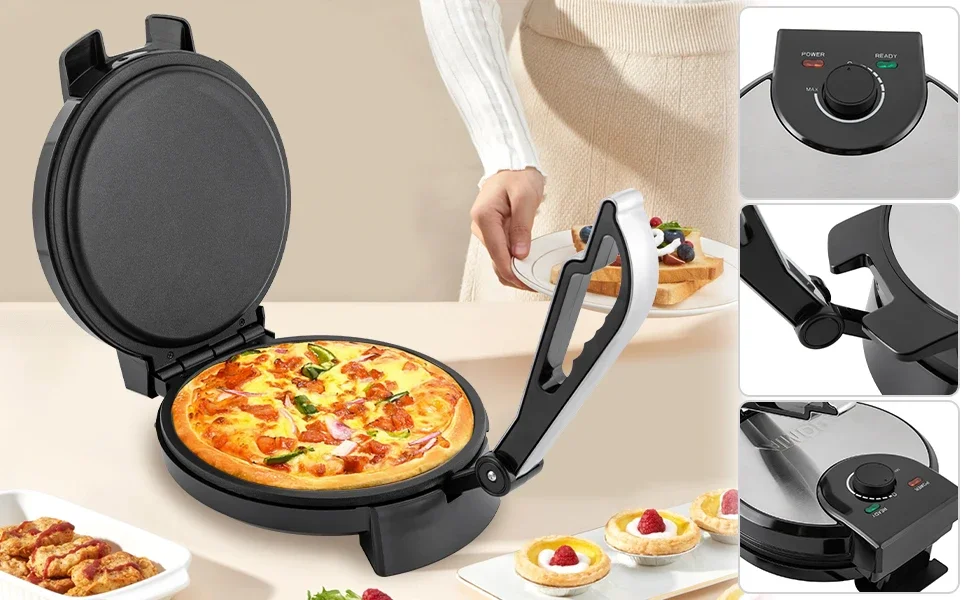 Roti-Maker antihaftbeschichtet mit Temperaturregelung 1200 W