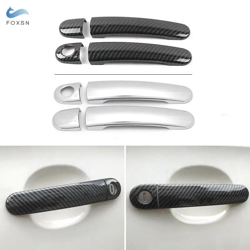 Car Styling Outer Door Handle Cover Sticker For Seat Leon MK1 MK2 1999-2012 Ibiza 2002-2017 Cordoba/Vario/Altea Toledo Arosa