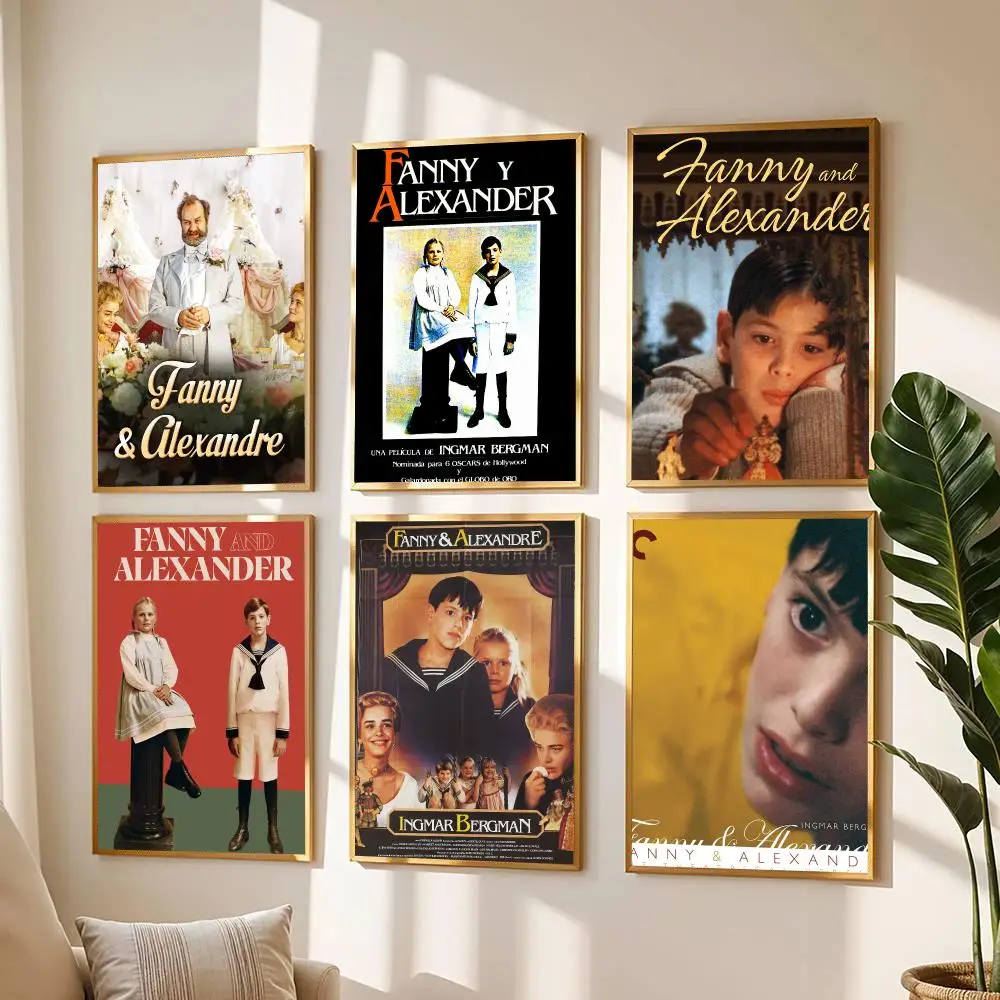 classic movie F-Fanny and Alexander-R Painting Calligraphy Boho Botanical Decor for Living Room  Elegant Home Style