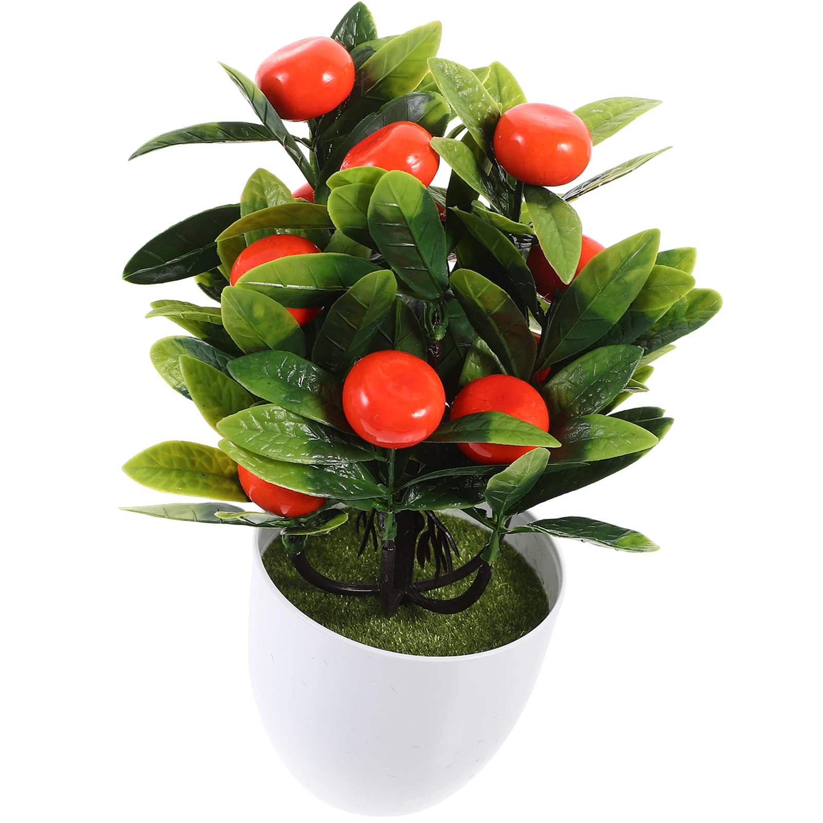 

Artificial Lemon Plant Mini Fruit Artificial Fruit Tree With Pot Tree Decor Home Office Yellow Pot 6 Inches Bonsai Style nament