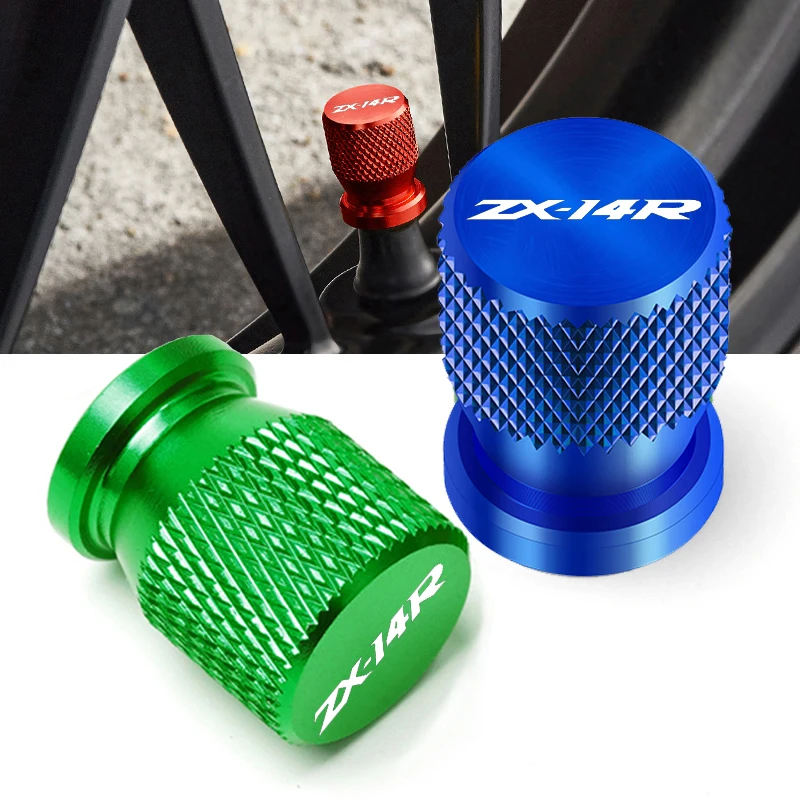 

For Kawasaki ZX14R ZX 14R ZX14 R ZX 14 R 2006-2017 Motorcycle Accessories CNC Wheel Tire Valve Air Port stem caps Accessories