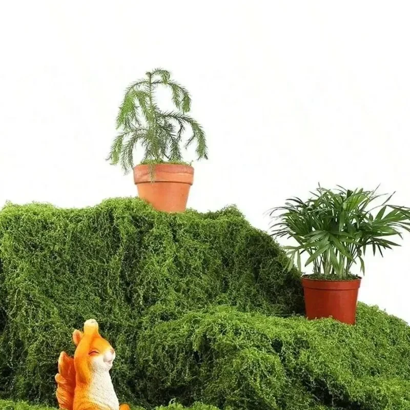

1PC 1*1M Fake Moss DIY Crafts Grass Artificial Moss Faux Preserved Moss Green Plants Home Room Garden Decor Landscape Fake Grass