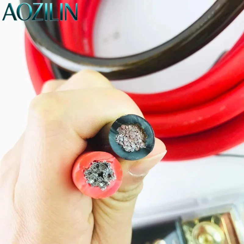 AOZILIN High Quality Professional CCA Amplifier Wiring Kit, 24K Gold Plated Connector for Car Audio System