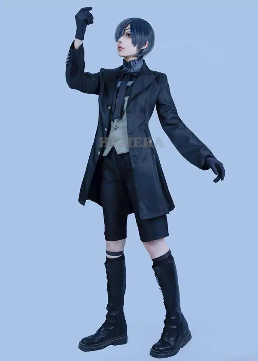 เครื่องแบบชุดคอสเพลย์ผู้หญิงผีเชียงดำ Ciel phantomhive ชุดอนิเมะญี่ปุ่นสำหรับปาร์ตี้งานเฉลิมฉลองวันฮาโลวีน