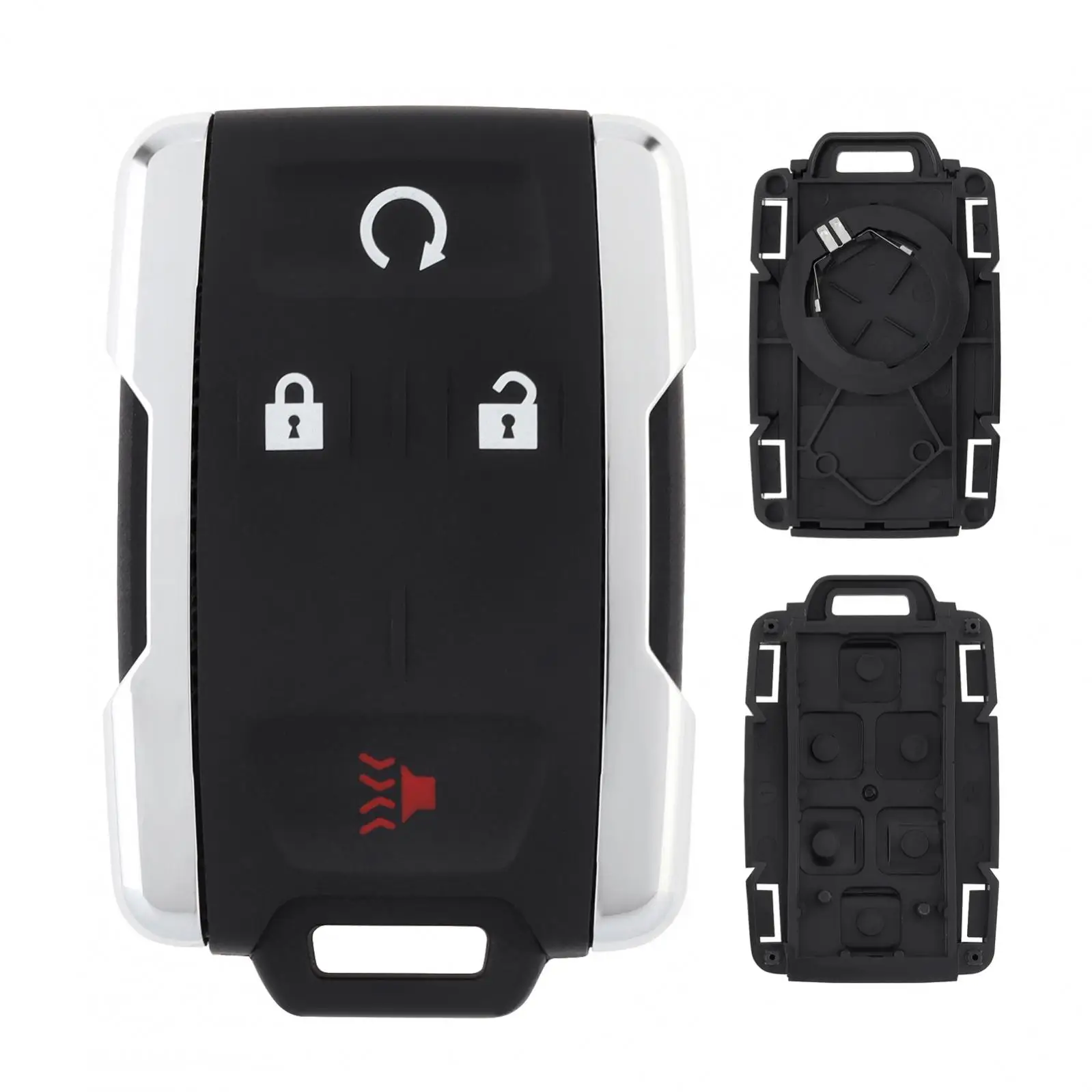 

3 + 1 Buttons Flip Folding Remote Auto Car Key Shell M3N-32337100 Fit for Cadillac Chevrolet Remote Key Shell Uncut Blade Fob