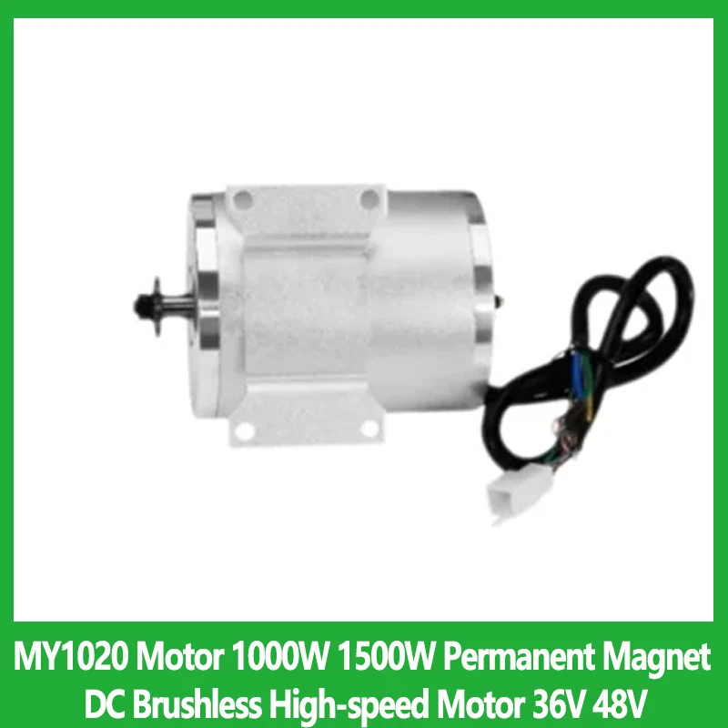 

MY1020 Motor 1000W 1500W Permanent Magnet DC Brushless High-speed Motor 36V 48V For Electric Car off-road Electric Motorcycle