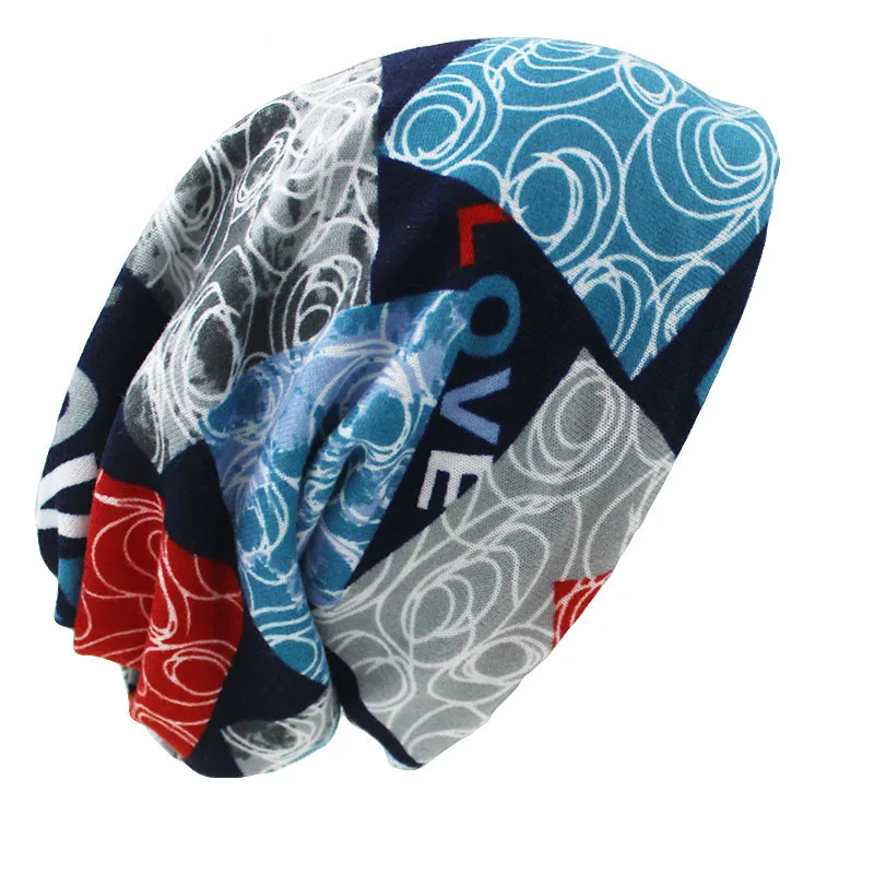 Fashion Brand Autumn Winter Dual-use Hats For Ladies thin Skullies Beanies Vintage Design Women Scarf Face Mask HT029 - view 2