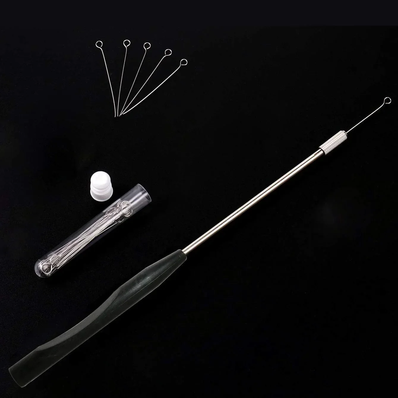 Varilla de inoculación, bucle de mango de inoculación de microbiología de cobre puro para pruebas microbiológicas, herramienta de Laboratorio de