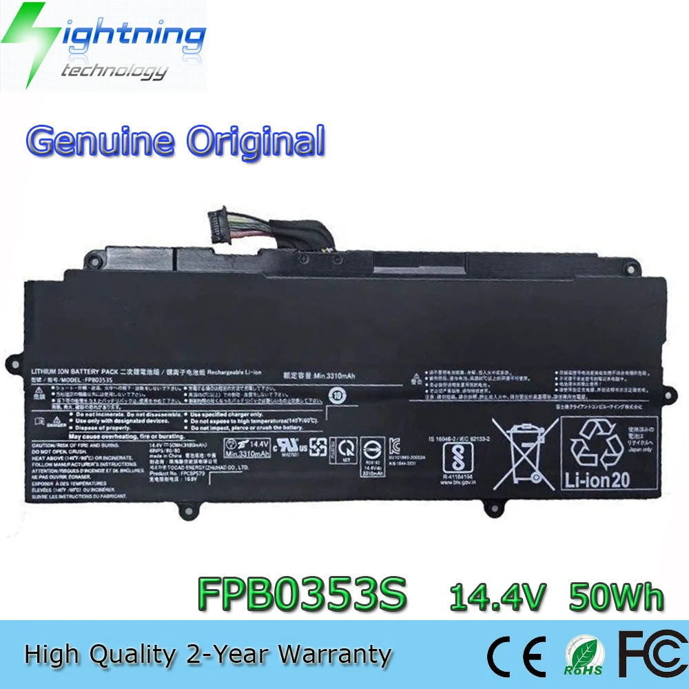 

New Genuine Original FPCBP579 14.4V 50Wh Laptop Battery for Fujitsu CP785912-01 CP803415-01 FPB0353S 4INP5/60/80