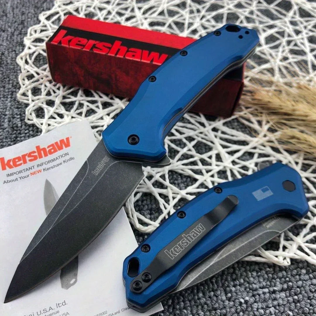 Folding KS 1776 Knife 8Cr13Mov Blade Aluminium Alloy Handle Outdoor Pocket EDC Camping Cutting Self Defense Tools Gifts Knives