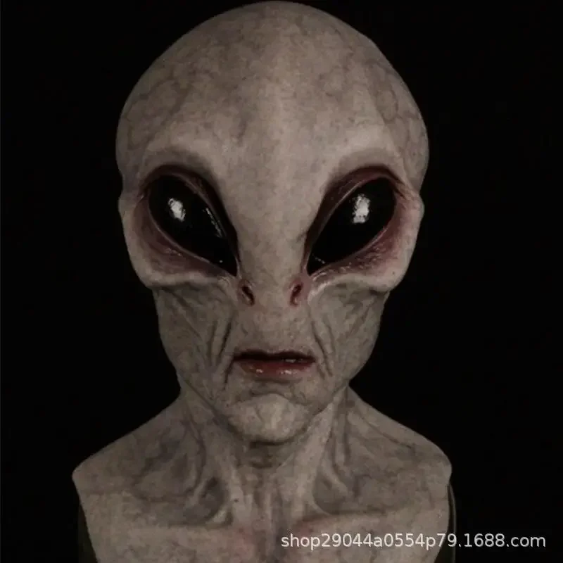 Practical Classic Alien Funny Mask Halloween Skull Mask Horror Skeleton Full Face Mask Masque Party Costume Props Halloween Deco