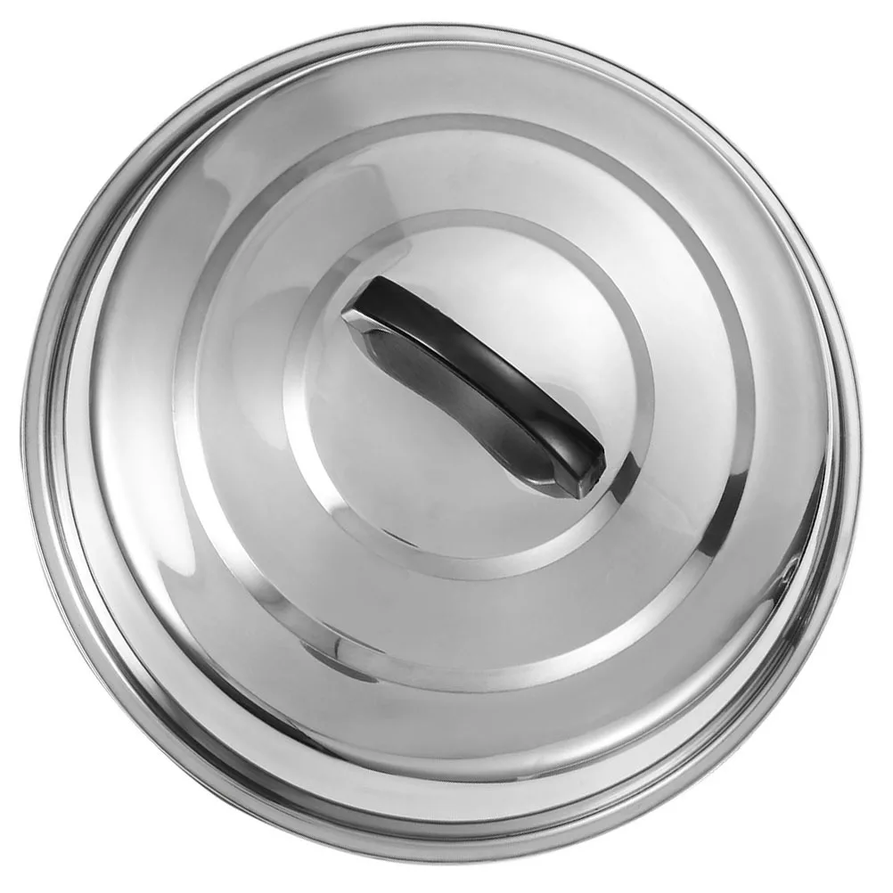 

Round Stainless Steel Pot Lid Universal Pan Cover For Frying Cookware Kitchen Replacement Cooking Supply