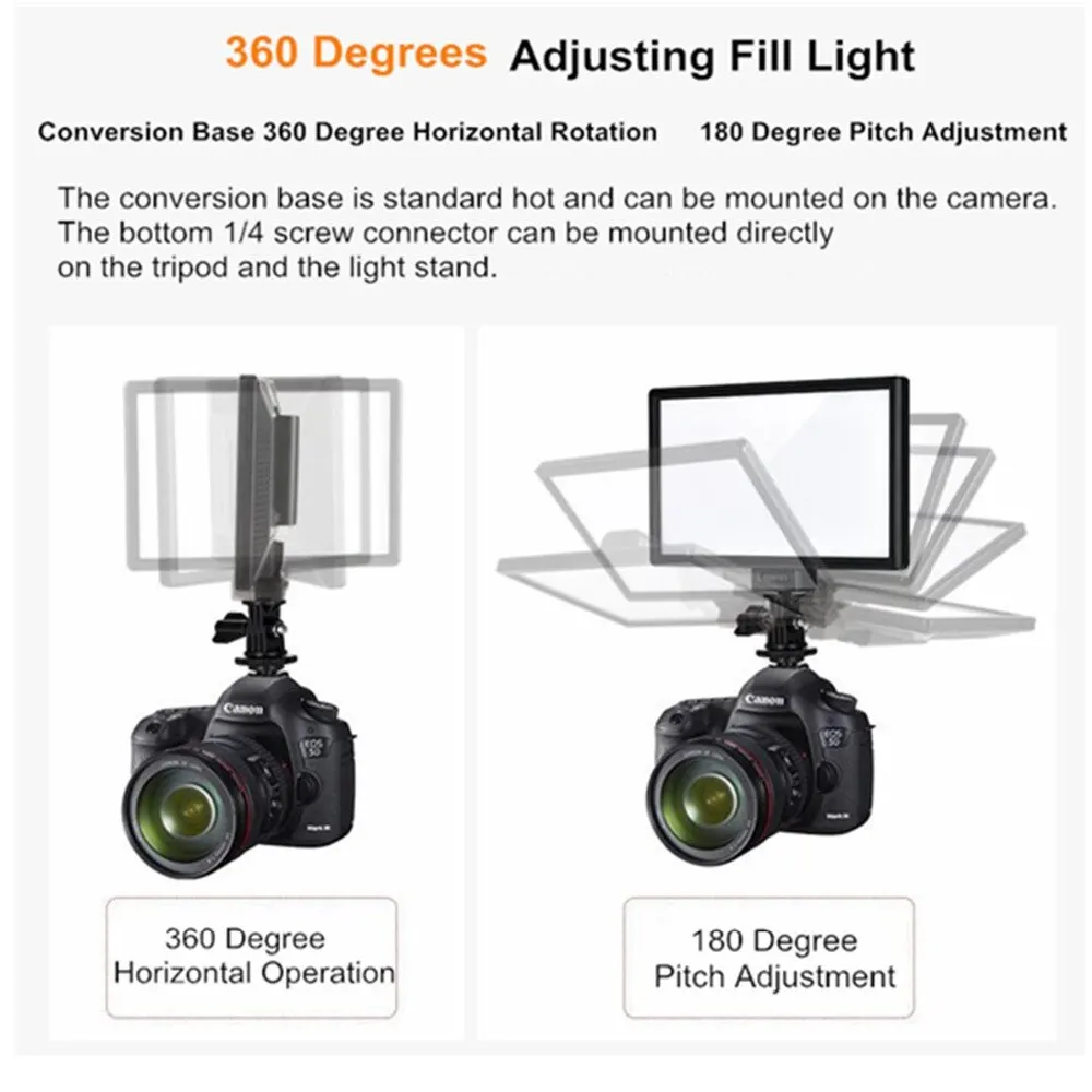 Viltrox L116T LED Video Light Ultra thin LCD Bi-Color & Dimmable DSLR Studio LED Light Lamp Panel for Camera DV Camcorder